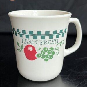Corelle Farm Fresh Coffee Cup Mug Corning Ware Apple Pear